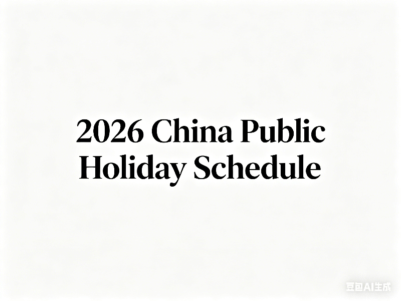 2026 China Public Holiday Schedule